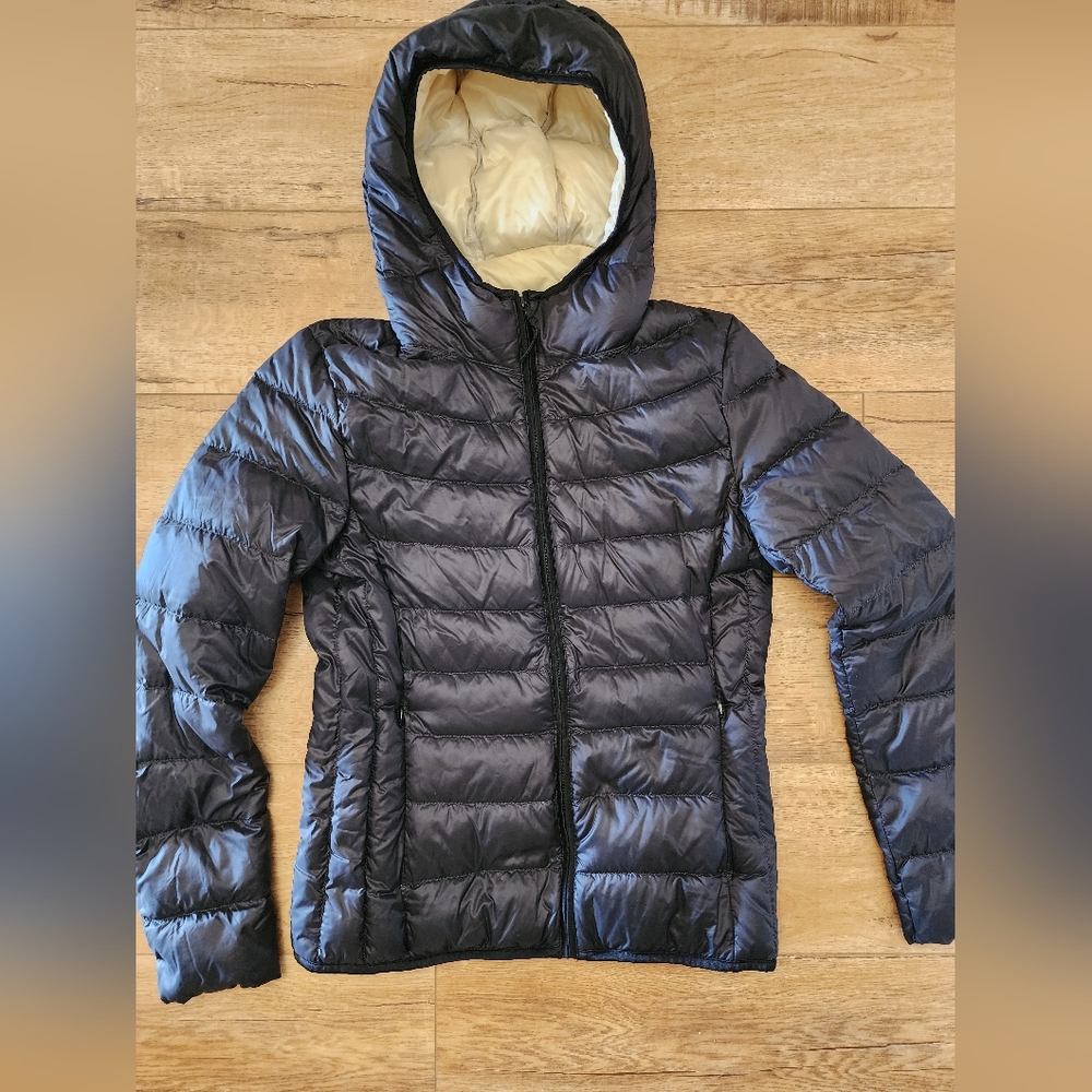 Uniqlo Ines de la Fressange for ASIA Packable Down Puffer Jacket Hood Women S